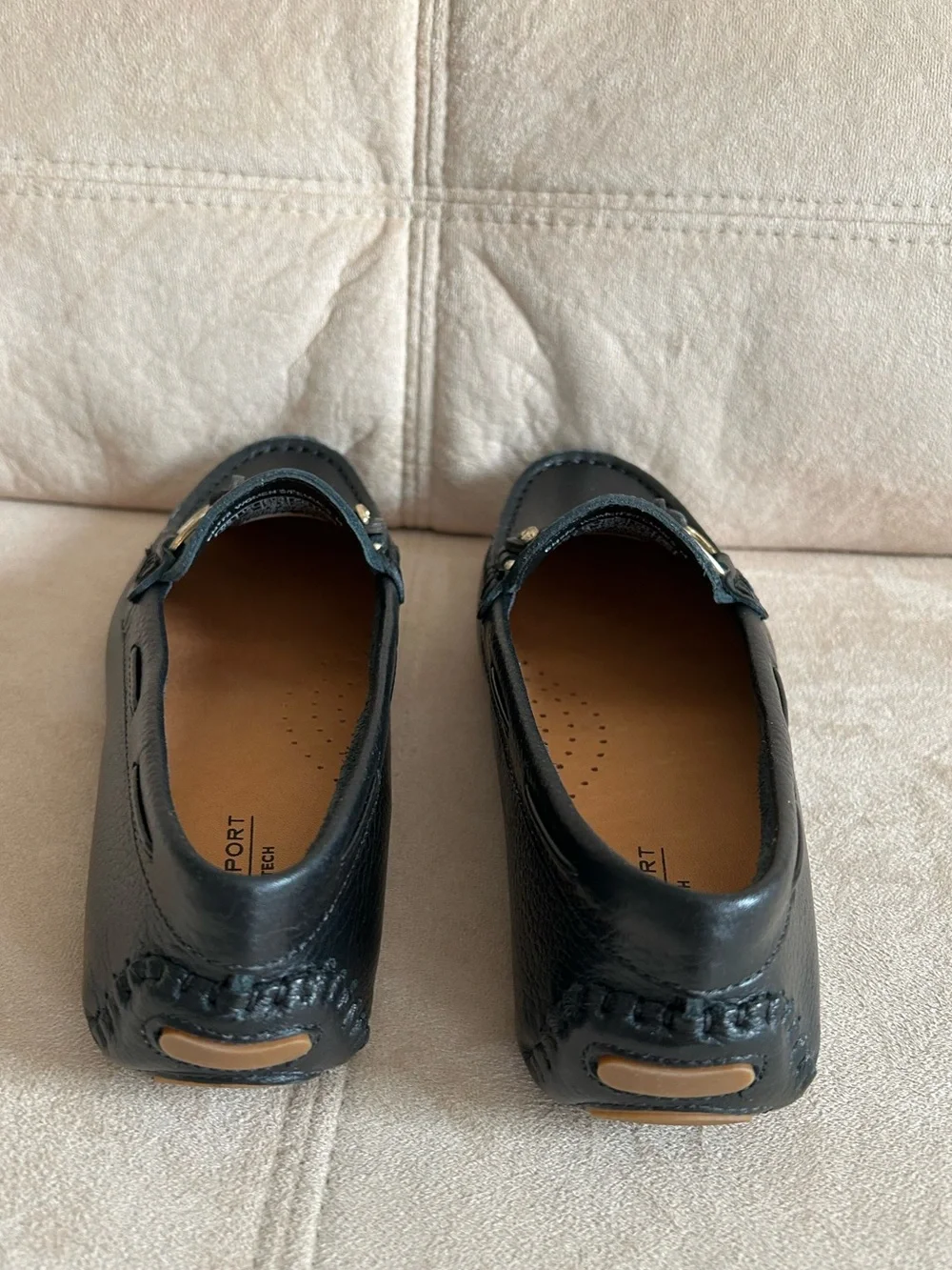 🔥New with Box🔥 Rockport Black Leather Stylish, Comfort Loafer Shoes